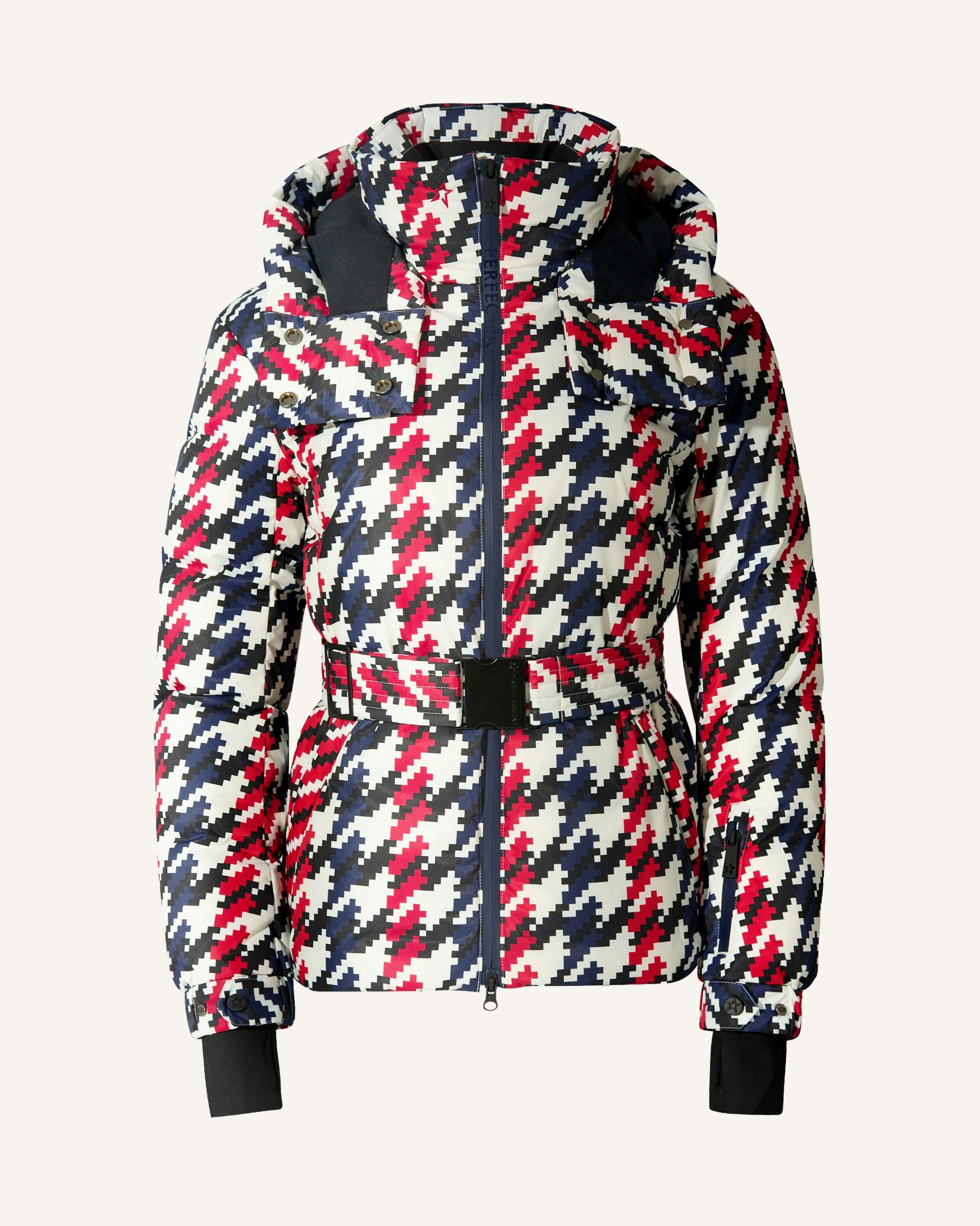 Houndstooth Candice Down Parka Jacket M