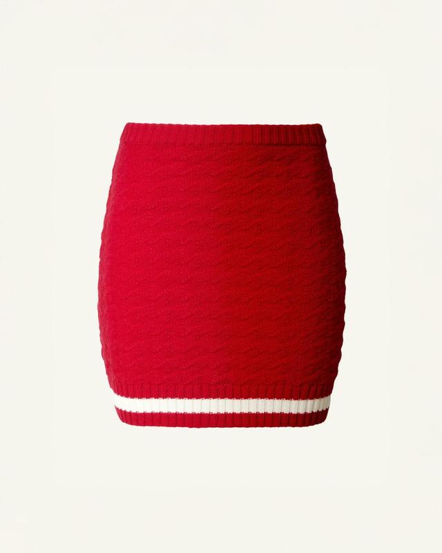 Glacier Merino Wool Mini Skirt
