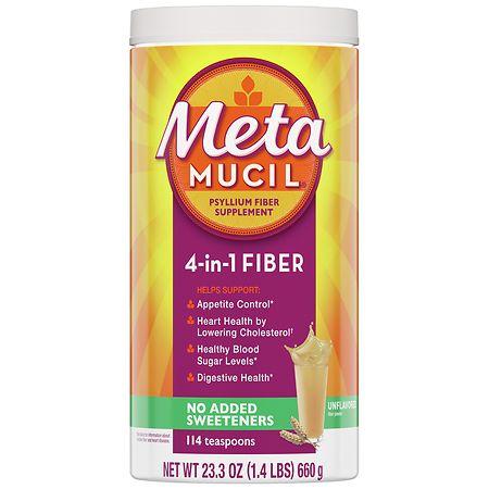 Metamucil Psyllium Husk Powder Fiber Supplement No Flavor - 23.3 oz