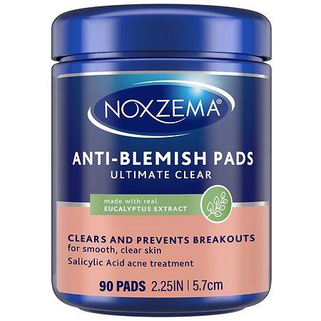 Noxzema Ultimate Clear Anti-Blemish Face Pads Eucalyptus - 90.0 ea