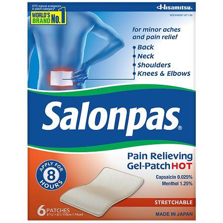 Salonpas Capsaicin Pain Relieving Gel Patches - 6.0 ea