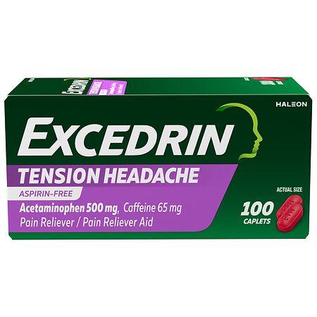Excedrin Pain Relief, No Aspirin - 100.0 ea