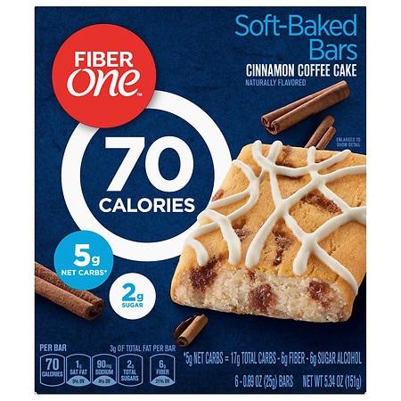 Fiber One Soft-Baked Bars Cinnamon Coffee Cake - 0.89 oz x 6 pack