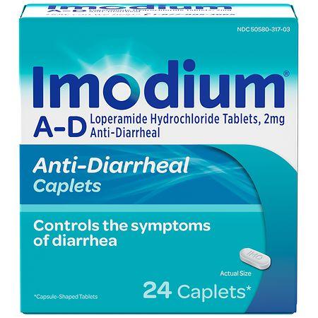 Imodium Diarrhea Relief Caplets with Loperamide HCl - 24.0 ea