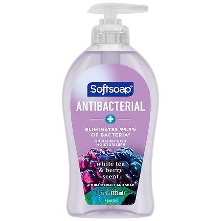 Softsoap Antibacterial Liquid Hand Soap Pump White Tea & Berry - 11.25 fl oz