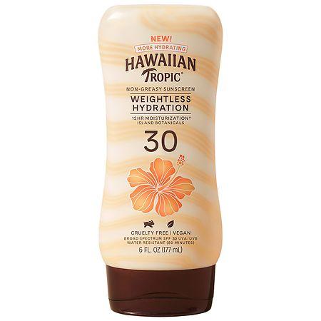 Hawaiian Tropic Weightless Hydration Lotion Sunscreen SPF 30 - 6.0 fl oz