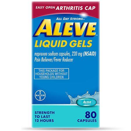Aleve Pain Relief, Naproxen Sodium, Easy Open Arthritis Cap - 80.0 Ea