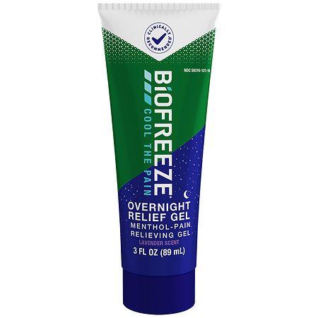 BIOFREEZE Menthol Overnight Pain Relieving Gel Tube Lavender - 3.0 fl oz