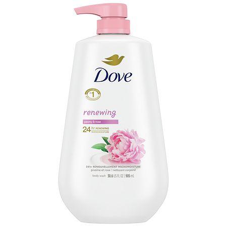 Dove Body Wash with Pump, Renewing Peony and Rose Oil - 30.6 fl oz