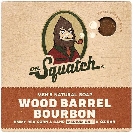 Dr. Squatch Bar Soap Wood Barrel Bourbon - 5.0 oz