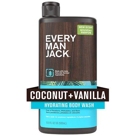 Every Man Jack Body Wash Coconut + Vanilla - 16.9 fl oz