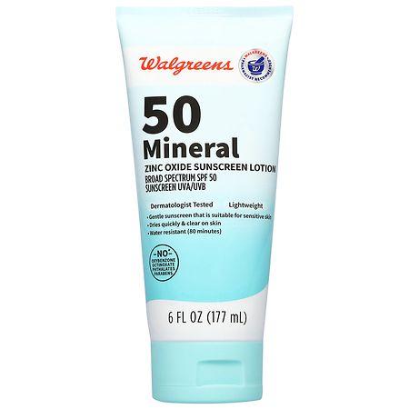 Walgreens Mineral Zinc Oxide Sunscreen Lotion - 6.0 fl oz