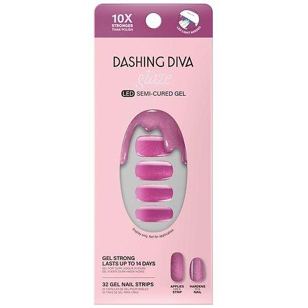 Dashing Diva Glaze LED Semi-Cured Gel Nail Strips - 1.0 set