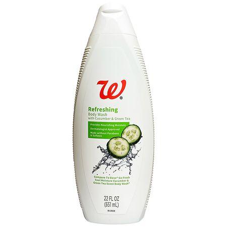 Walgreens Refreshing Body Wash Cucumber & Green Tea - 22.0 fl oz