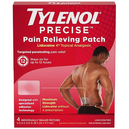 TYLENOL Pain Relieving Patches, Large, Unscented Large - 4.0 ea
