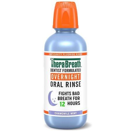 TheraBreath Overnight Mouthwash, Alcohol Free Chamomile Mint, 0, 0 - 16.0 fl oz