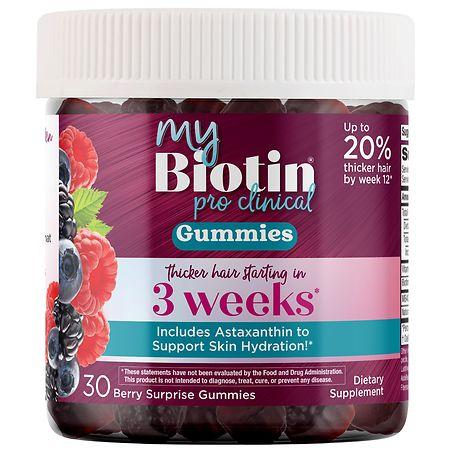 Purity Products MyBiotin ProClinical Gummies for Thicker Hair Berry Surprise - 30.0 ea