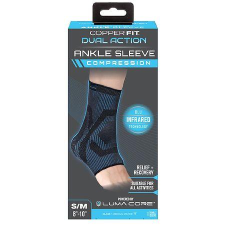 Copper Fit Dual Action Blu-Infrared Ankle S/M - 1.0 ea