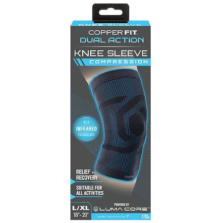 Copper Fit Dual Action Blu-Infrared Knee Sleeve L/XL - 1.0 ea