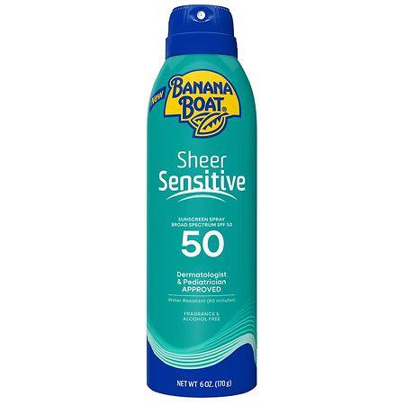 Banana Boat Sheer Sensitive Sunscreen Body Spray - 6.0 oz