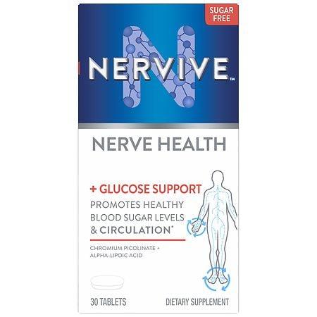Nervive Nerve Health + Glucose Support Tablets, Alpha Lipoic Acid - 30.0 ea