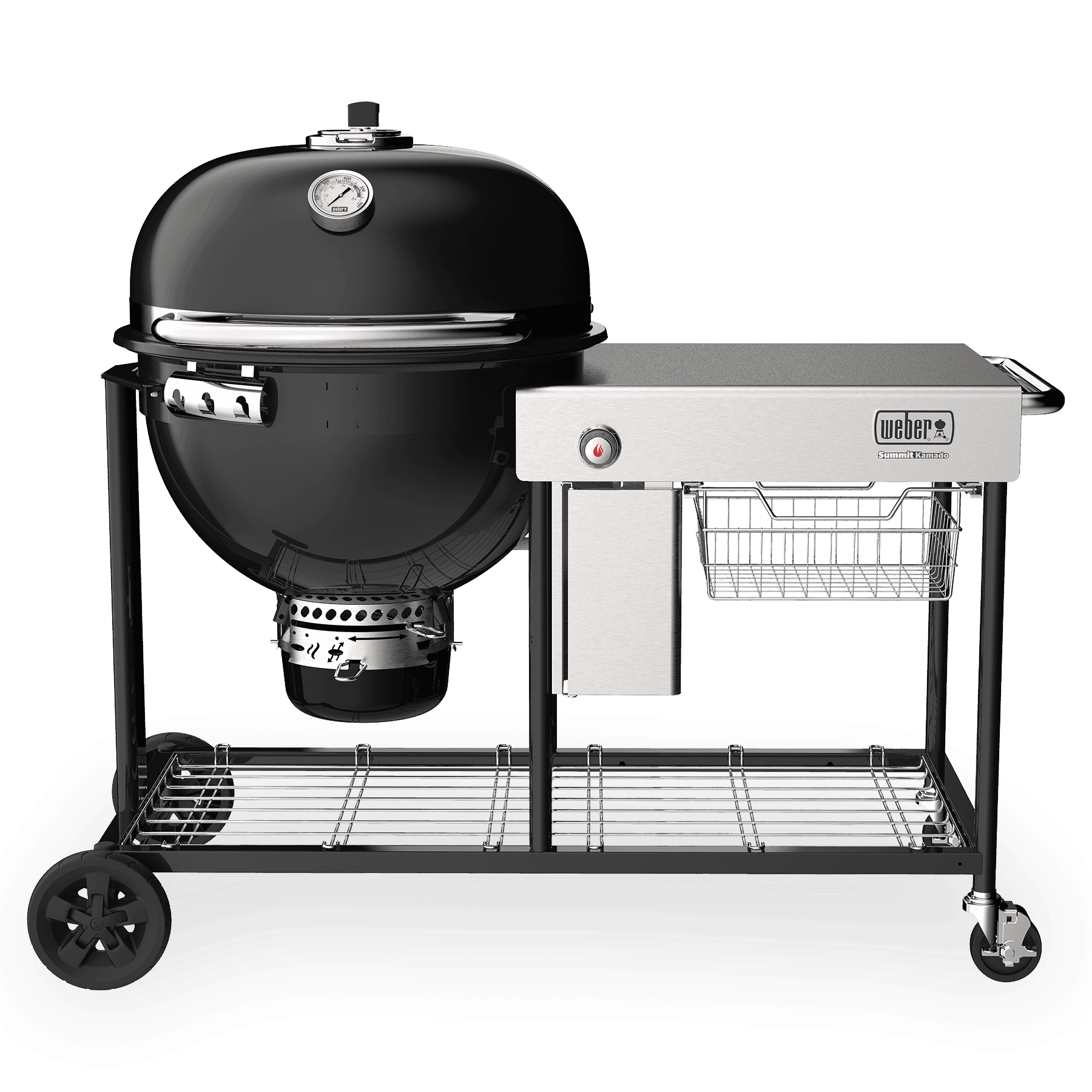 Weber Grills Summit Kamado S6 Charcoal Grill Center | Black