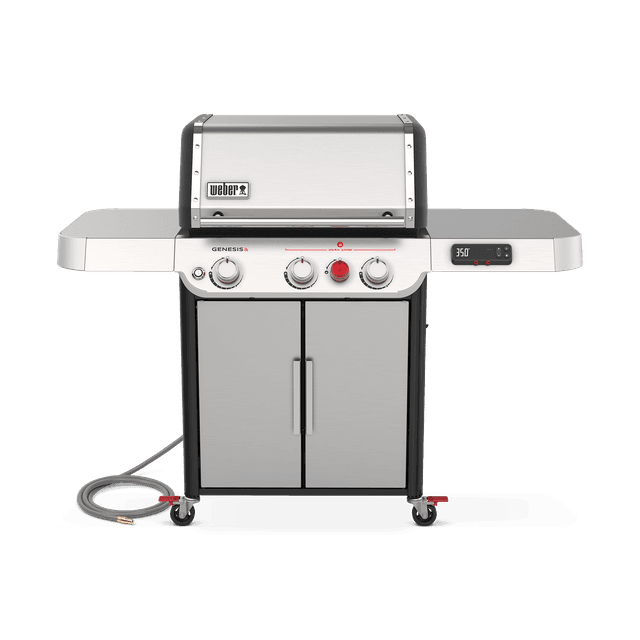Weber Grills Genesis Sx-325S Smart Gas Grill Natural Gas | Stainless Steel | Side Tables