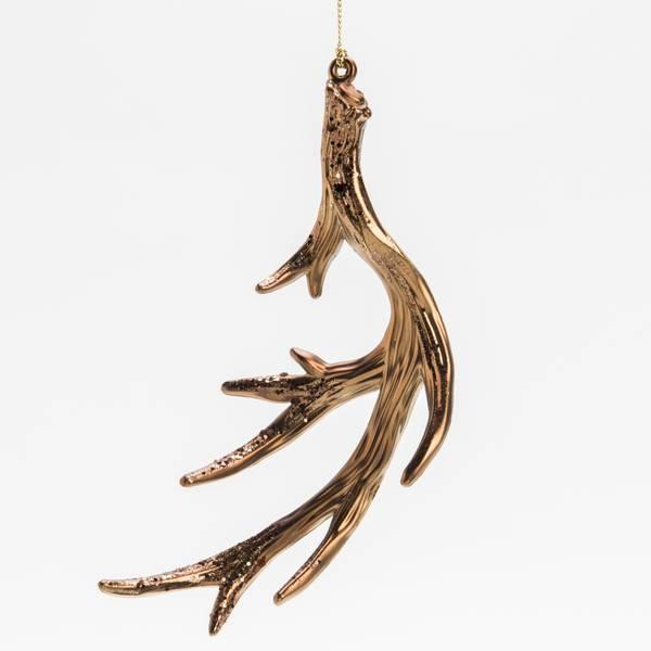 Caffco International Antler Ornament, Brown, 6.25"