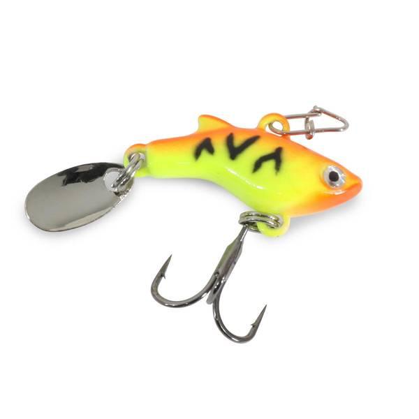 Clam Tikka Flash, 3/32 oz, Size #16, Orange Tiger Glow