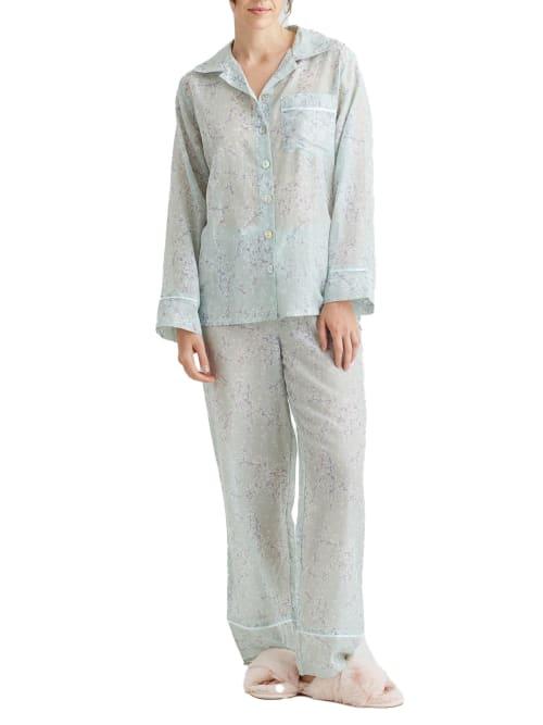 Cheri Blossom Woven Pajama Set