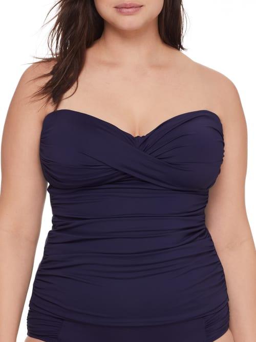 Plus Size Live In Color Twist Bandini Top