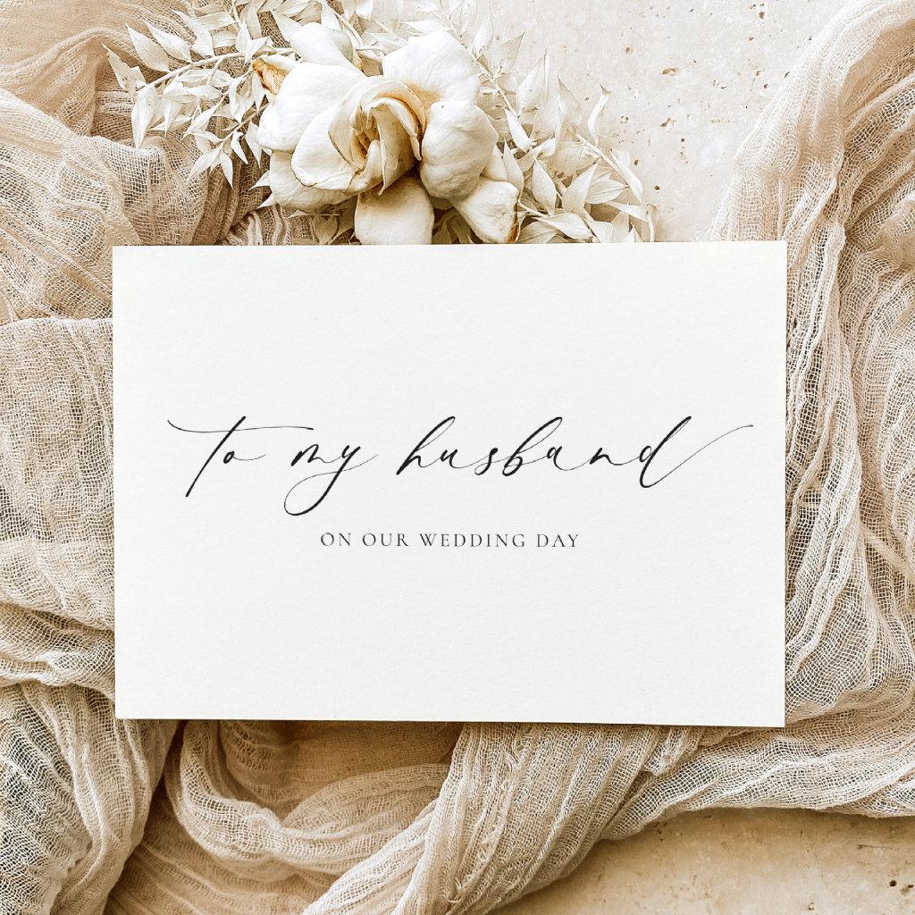 Ellesmere To My Husband Wedding Day Card
