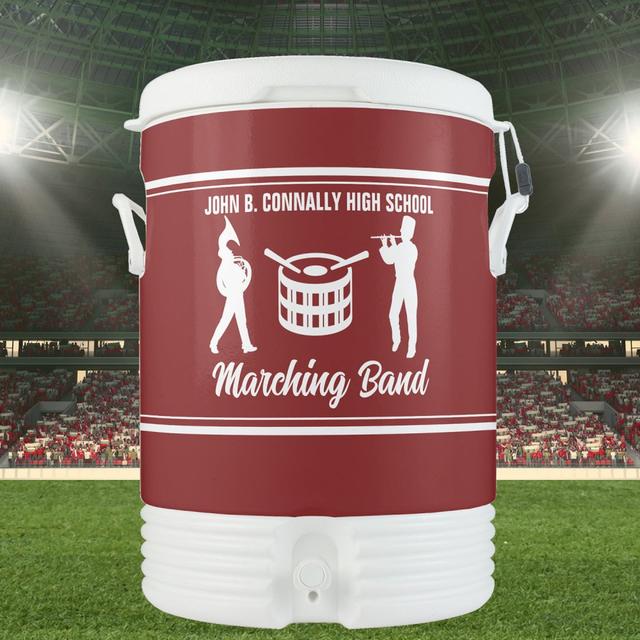 Maroon Marching Band Custom High School Beverage Cooler