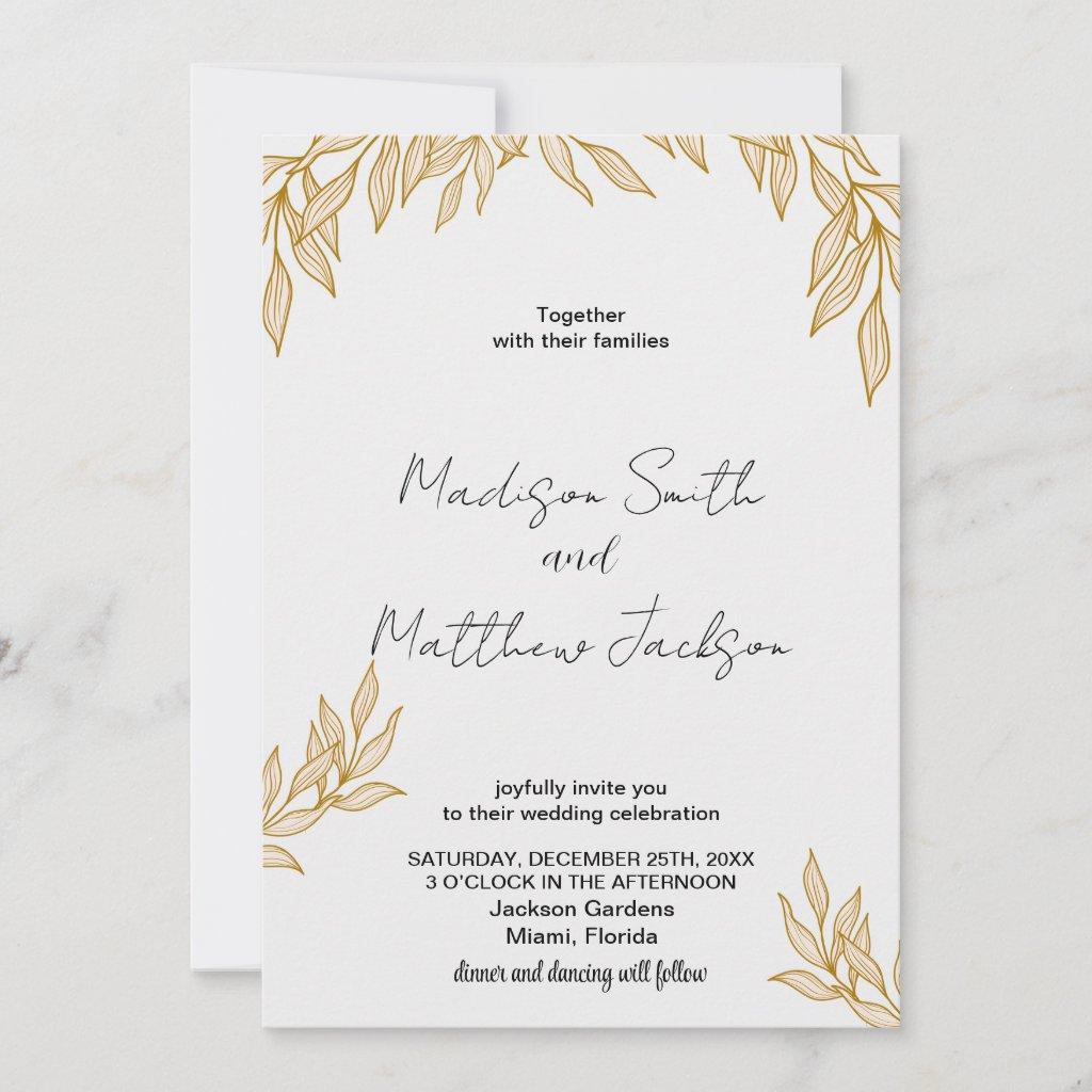 Wheat Wedding Invitations