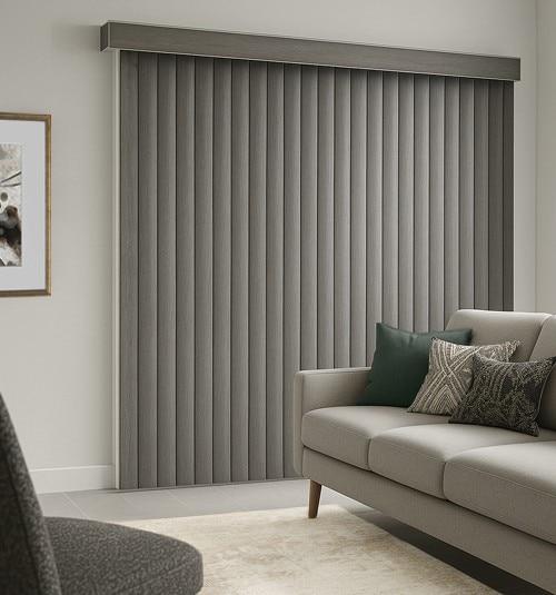 Blindsgalore® Faux Wood Vertical Blinds