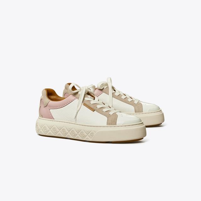 Tory Burch Women's Ladybug Sneaker in White/White, size 3