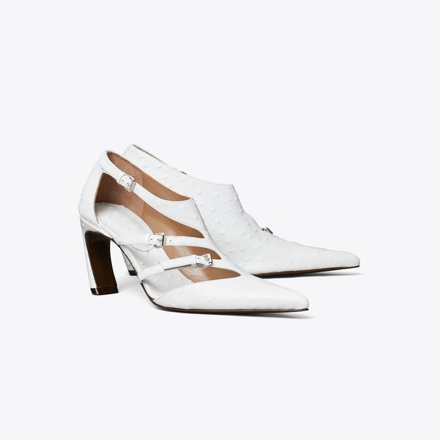 Tory Burch Women's Multi-Buckle Pump, size 6