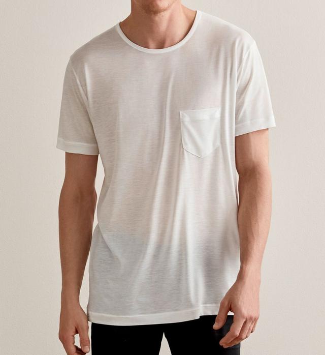 Calida Men's I Love Nature Tencel T-Shirt in White (14360) | Size XL | HisRoom.com