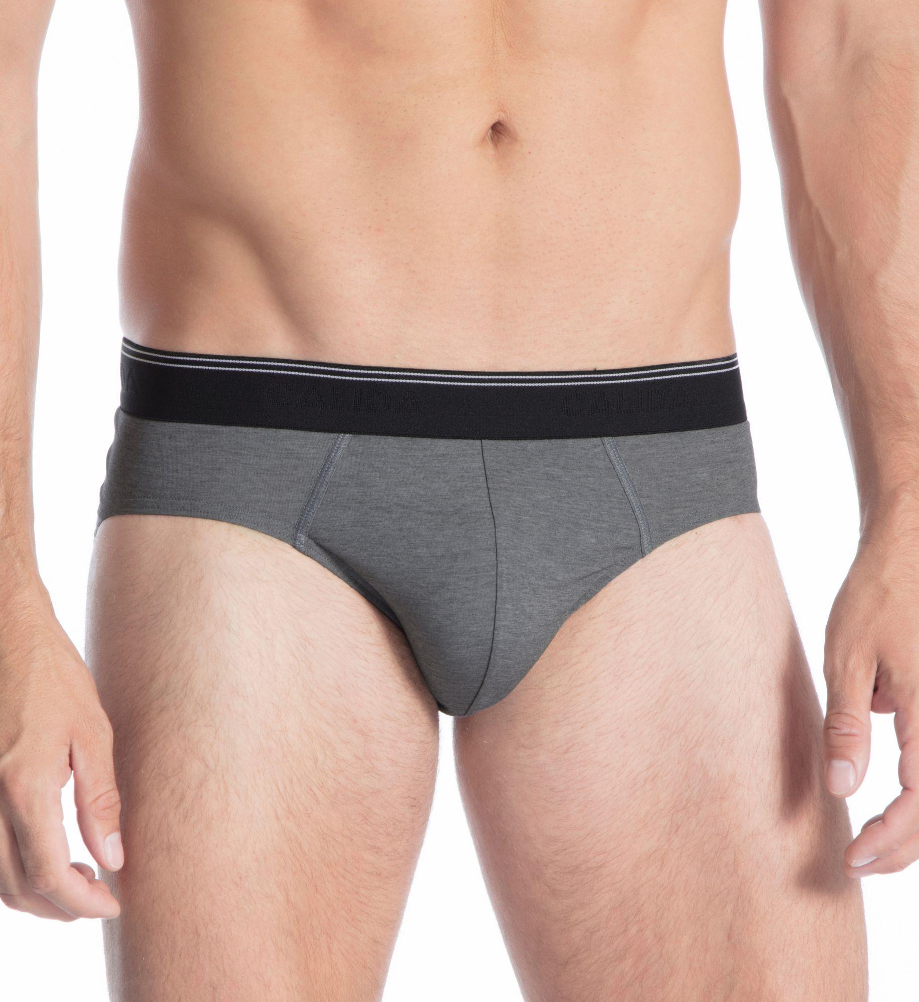 Calida Men's Fresh Cotton Clean Cut Brief in Black (22186) | Size Small | HisRoom.com