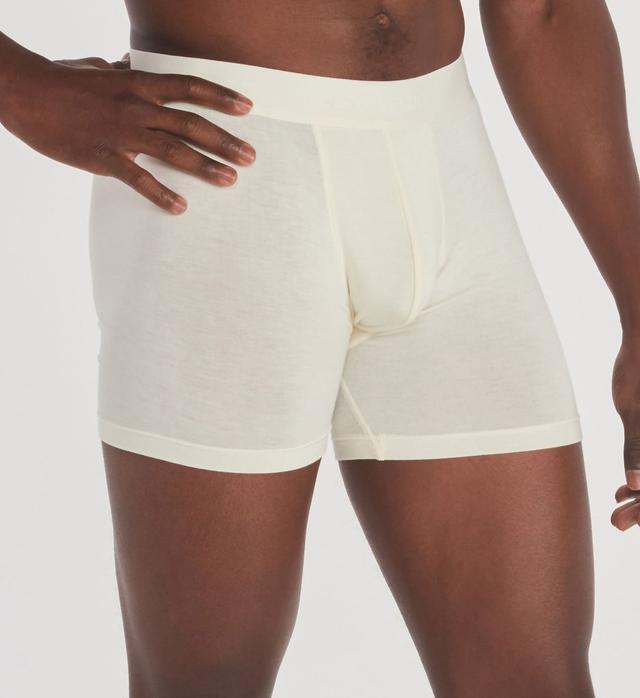 Ex Officio Men's Everyday Breathable Wicking Anti Odor Boxer Brief in White (E14102) | Size XL | HisRoom.com