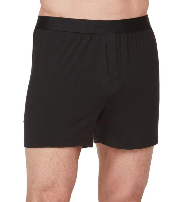 Ex Officio Men's Everyday Breathable Wicking Anti Odor Boxer in Black (E14104) | Size 2XL | HisRoom.com