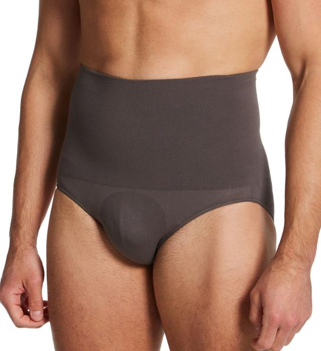 FarmaCell Men's Cotton Shaping Control High Waist Brief in Gray (411) | Size Medium | HisRoom.com