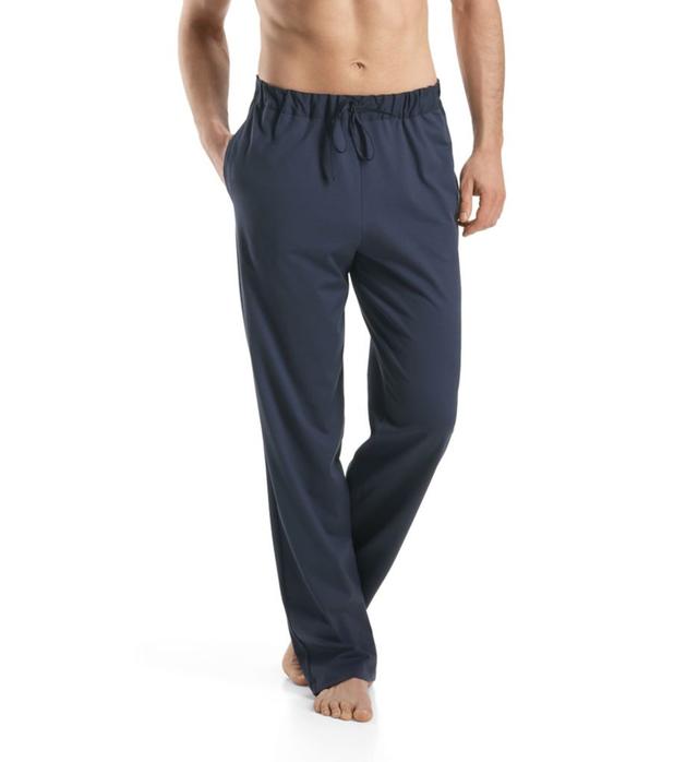 Hanro Men's Night & Day Knit Lounge Pant in Blue (75435) | Size 2XL | HisRoom.com