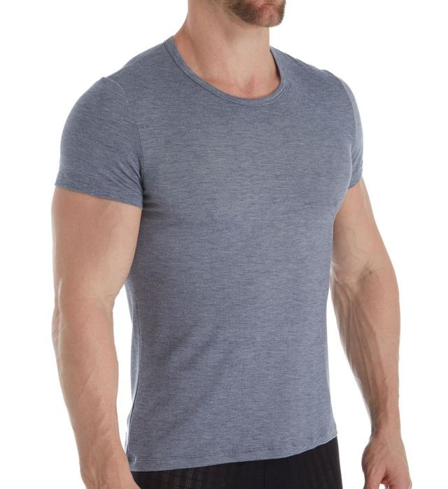 HOM Men's Gallant Crew Neck T-Shirt in Blue (401326) | Size 2XL | HisRoom.com