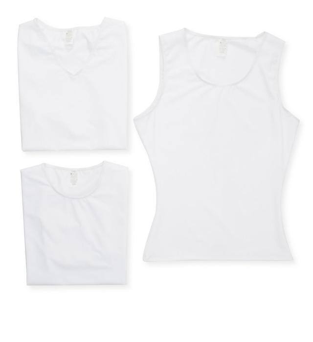 Insta Slim Men's Slimming Compression Variety T-Shirts in White (PK0003) | Size XL | HisRoom.com