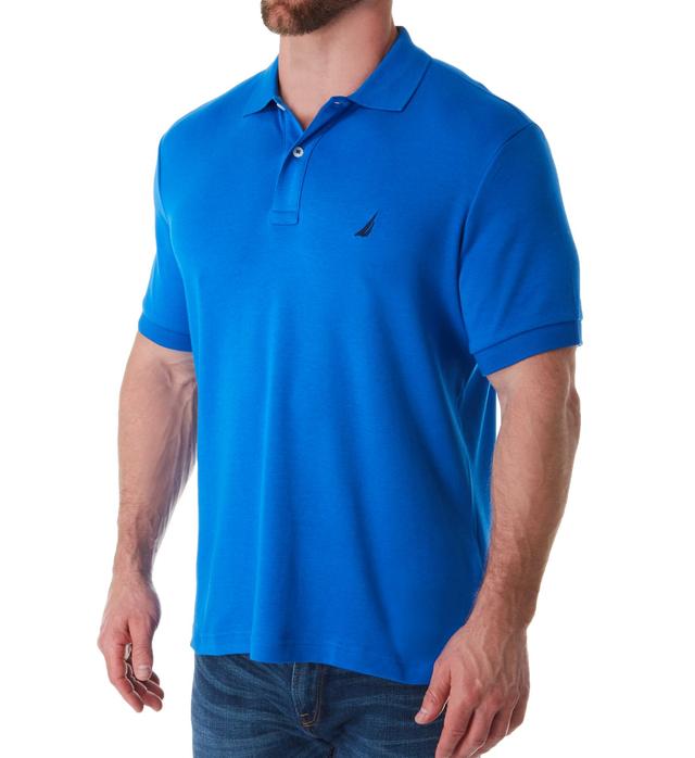 Nautica Men's Anchor Fashion Solid Deck Polo Shirt in Blue (K61700) | Size 2XL | HisRoom.com