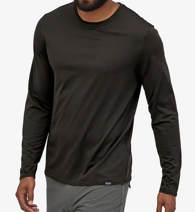 Patagonia Men's Capilene Cool Daily Wicking Long Sleeve Shirt in Black (45180) | Size 3XL | HisRoom.com