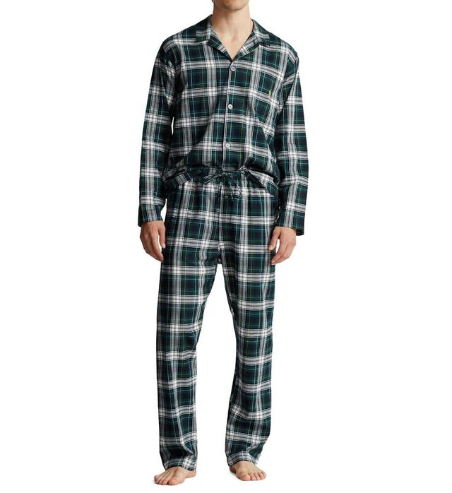 Polo Ralph Lauren Men's Flannel Button Down Pajama Set (P01HF2) | Size Small | HisRoom.com