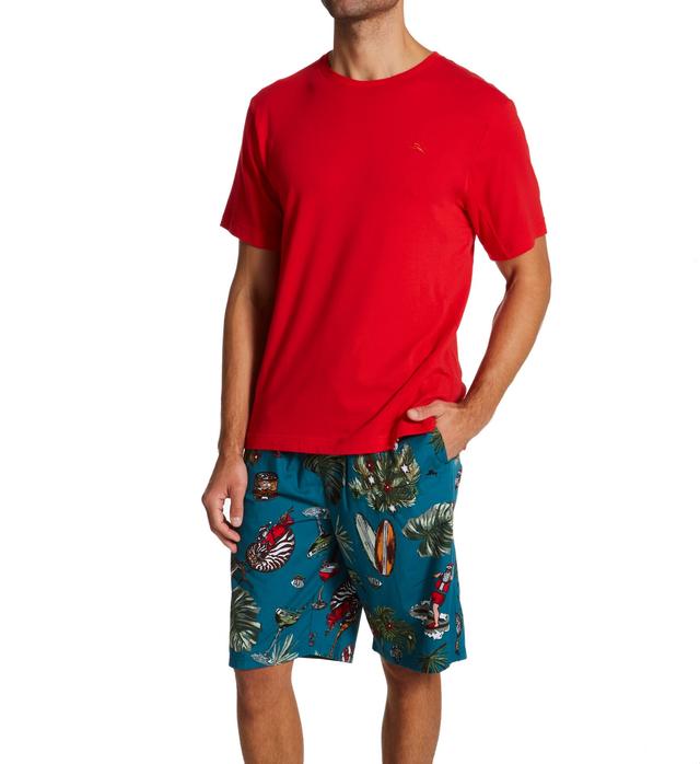 Tommy Bahama Men's Big & Tall Cotton Woven Pajama Short Set (TB92291X) | Size 3XL | HisRoom.com