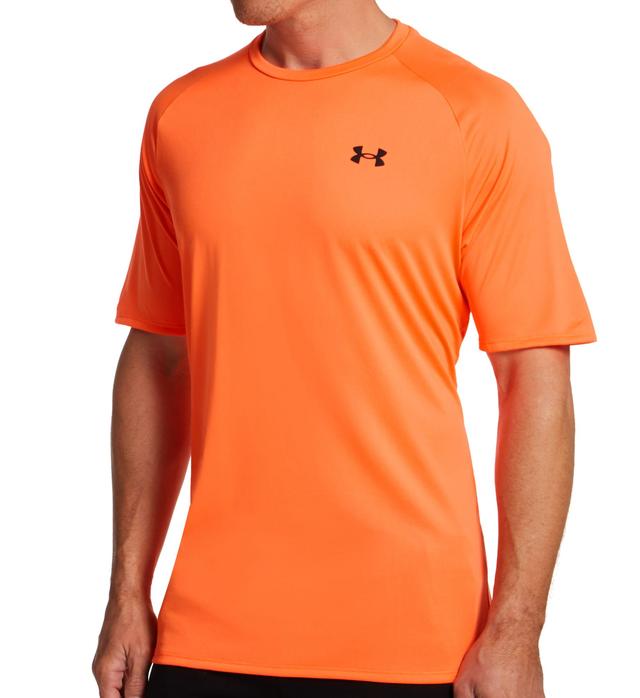 Under Armour Men's Tall Man Tech 2.0 Short Sleeve T-Shirt in Orange (1326413T) | Size Large | HisRoom.com